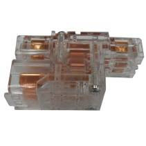 CMS 1 IN 2 OUT DOUBLE ADAPTER CLEAR. J3DCL