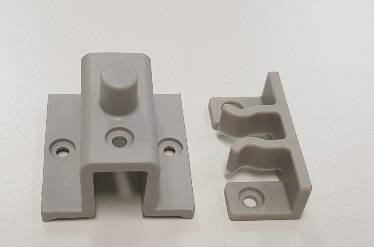 CATCH PIVOT SHOWER DOOR GREY 2 PARTS. C2732A