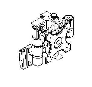 TV BRACKET DOUBLE ARM (BLACK)
