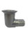 Plastic Silver/Grey 25mm Waste Outlet 90 Degree. P