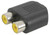 1 X RCA SOCKET TO 2 X RCA SUCKET