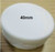 WHITE CAP - END BUMPER BAR  ROUND 40mm