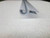 WHITE EXTRU W/SHIELD TOP HINGE RAIL - LG 1.87m