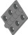 BUTT HINGE STAINLESS STEEL 76x50x5mm
