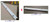 LOCK & HINGE JAMB T/S CAMPER WHITE C8538M & C8538N
