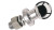 3.5 TON. 50MM CHROME TOW BALL SHANK 7/8