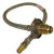 S/S FLEXIBLE HOSE 600MM WITH H/WHEEL POL x 5/16". 6SHW0600
