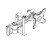TV BRACKET SINGLE ARM (BLACK)