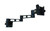 TV BRACKET DOUBLE ARM (BLACK)