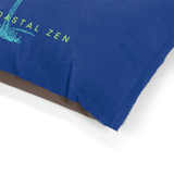 Gulf Coastal Zen Just be Zen Palm Tree Cozy Fleece Pet Bed Navy