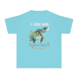 Gulf Coastal Zen Forgotten Coast Fl St George Island Sea Turtle SEA FLORIDA Comfort Colors Short Sleeve Youth Midweight Tee