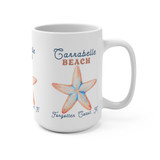 Carrabelle Beach Gradient Star Fish Gulf Coastal Zen Forgotten Coast Florida White Coffee Mug Cup 15oz