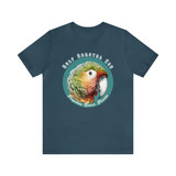 Parrot Arrgg Tropical Birds of Florida Gulf Coastal Zen Forgotten Coast Florida Beach Ocean Adult Unisex Short Sleeve T-Shirt 23