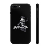 Ghost Pirate Skull and Cross Bones Gulf Coastal Zen Beach Ocean Tough Phone Cases Black