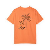 Palm Tree Be Zen GCZ Logo Gulf Coastal Zen Florida Adult Women's Short Sleeve T-Shirt