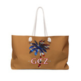 Gulf Coastal Zen American Flag Patriot Palm Weekender Bag BR Gulf Coastal Zen American Flag Patriot Palm Weekender Bag BR