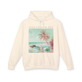 Gulf Coastal Zen Retro Revival Soft Cozy Hoodie