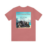 Florida Black Bear Limited Edition Wildlife Series Gulf Coastal Zen Beach Adult Unisex Short Sleeve T-Shirt