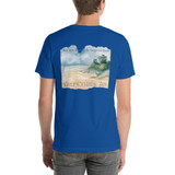 Gulf Coastal Zen Slow Time Down on the Forgotten Coast Watercolor Beach T-Shirt