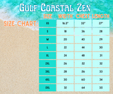 Gulf Coastal Zen Forgotten Coast Sea Turtle Watercolor Splash Coral Ocean Beach T-shirt  