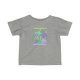 Gulf Coastal Zen Forgotten Coast Mood Ray School Fish Sea Shell Coral Infant Short Sleeve Tee