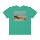 Gulf Coastal Zen Greetings From Florida Heron on The Beach Comfort Colors T-shirt
