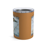 Gulf Coastal Zen Forgotten Coast Florida Night Heron 27 Short Wine Tumbler 10oz Light Brown