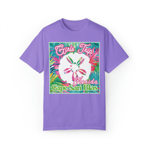 Gulf Coastal Zen Girls Trip Cape San Blas Florida Comfort Colors Adult Short Sleeve T-Shirt