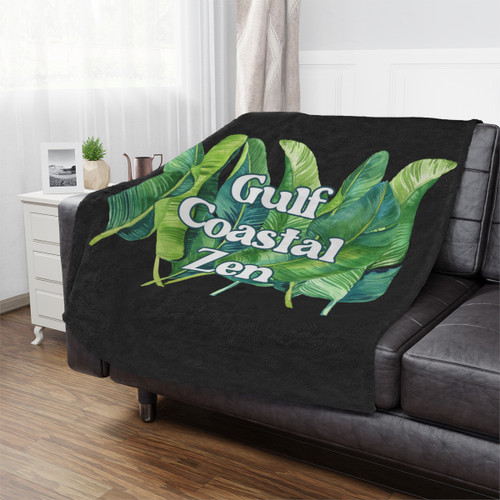 Gulf Coastal Zen Tuna Fish Deep Sea Fishing Beach Round Vinyl Sticker Black  - Gulf Coastal Zen