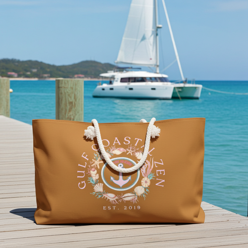 GCZ EST Sea Shell Wreath Weekender Beach Bag CRM