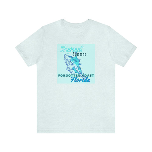 Gulf Coastal Zen Forgotten Coast Tropical Summer Florida Adult Short Sleeve T-Shirt