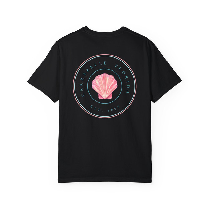 Gulf Coastal Zen Original Apparel Florida Beach Sea Shell Pink Ocean Adult Unisex Short Sleeve T-Shirt 2024 Edition Back