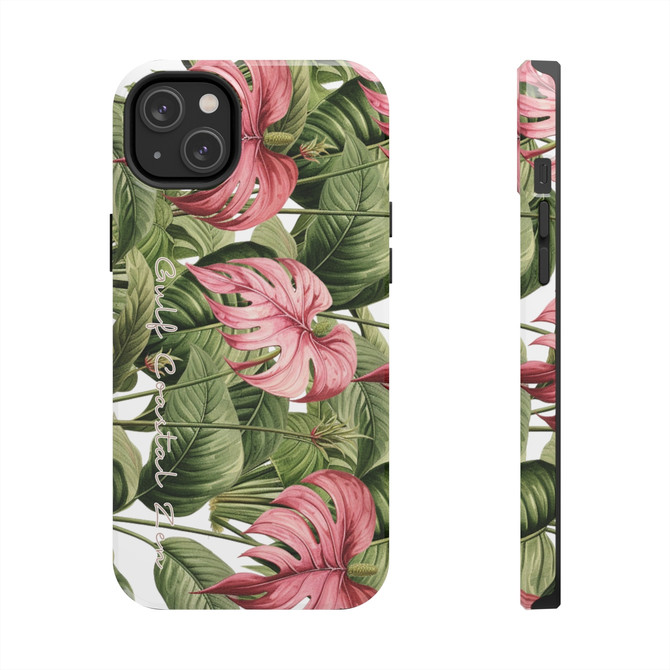 Monstera Tropical Plants Flowers Gulf Coastal Zen Beach Ocean Tough Phone Cases