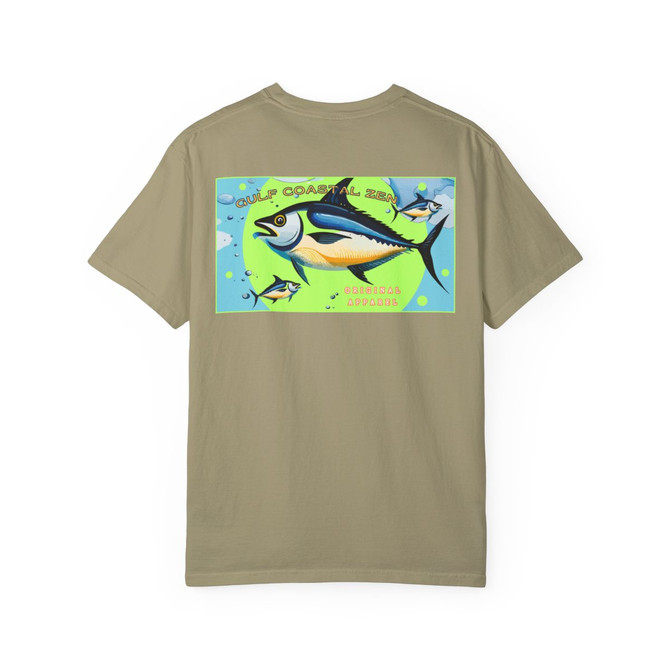 Tuna Fins Underwater Sea Life Deep Sea Fishing Florida Comfort Colors Adult Crew Neck Short Sleeve T-Shirt