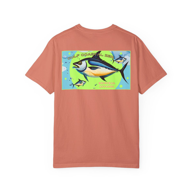 Tuna Fins Underwater Sea Life Deep Sea Fishing Florida Comfort Colors Adult Crew Neck Short Sleeve T-Shirt