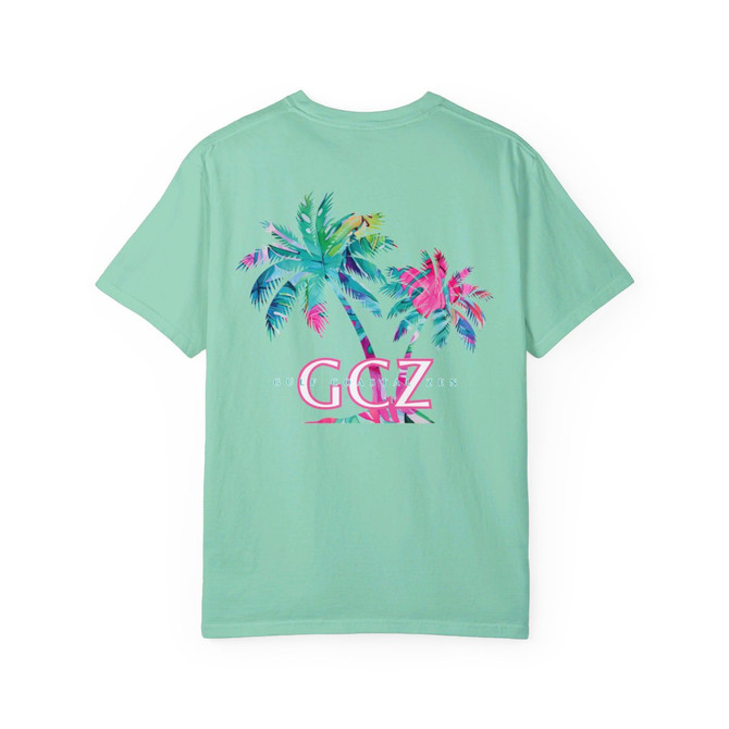 Tropical Palms Gulf Coastal Zen Florida Adult Women's Short Sleeve T-Shirt