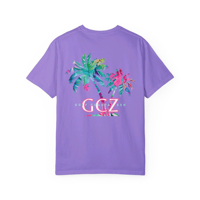 Tropical Palms Gulf Coastal Zen Florida Adult Women's Short Sleeve T-Shirt