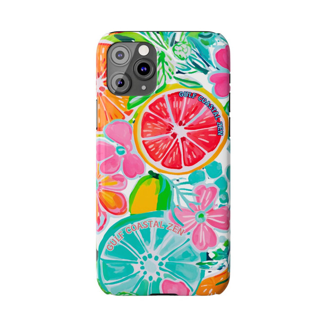 Gulf Coastal Zen Bright Fruit Slim Phone Case TQ