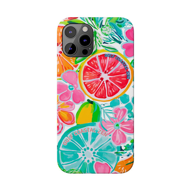 Gulf Coastal Zen Bright Fruit Slim Phone Case TQ