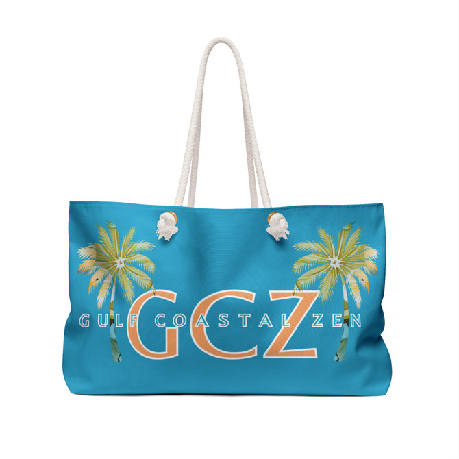 Gulf Coastal Zen Pretty Palm Logo Weekender Bag TQ