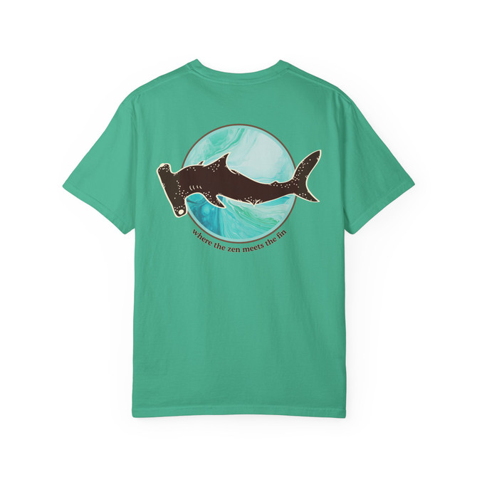 Zen Fin Shark | Zen X Coastal™| Comfort Colors® Tee