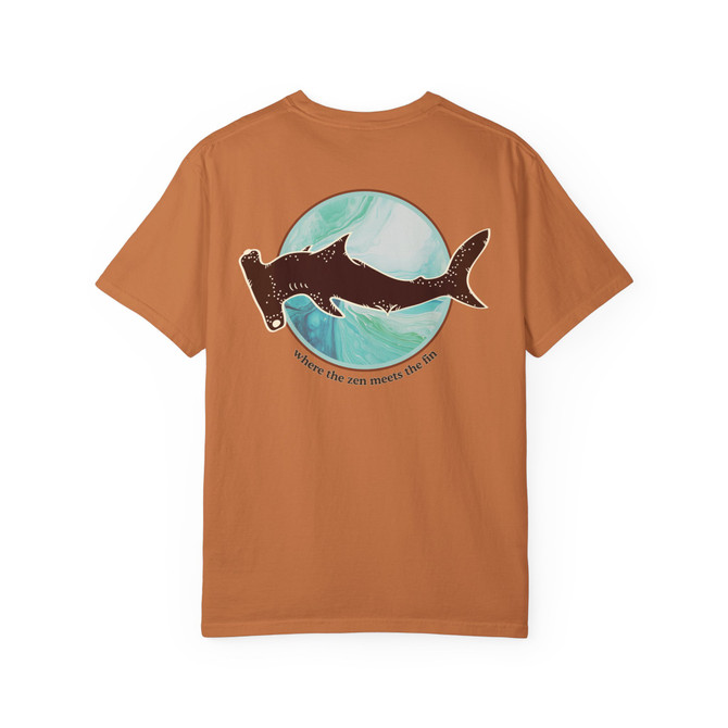 Zen Fin Shark | Zen X Coastal™| Comfort Colors® Tee