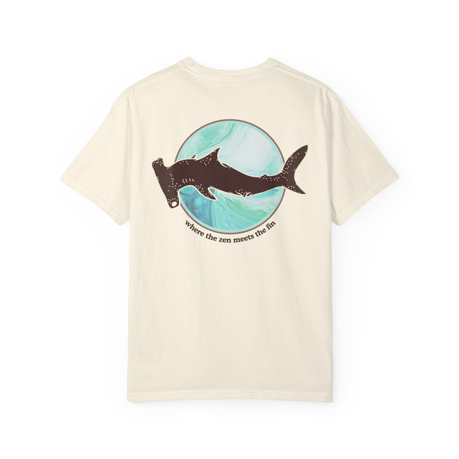 Zen Fin Shark | Zen X Coastal™| Comfort Colors® Tee
