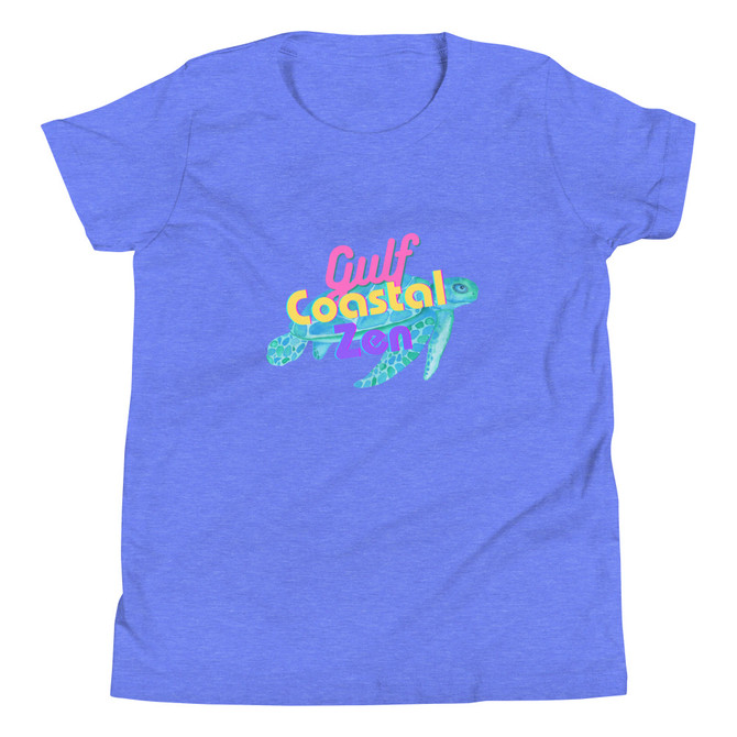 Gulf Coastal Zen Sea Turtle Youth Short Sleeve T-Shirt