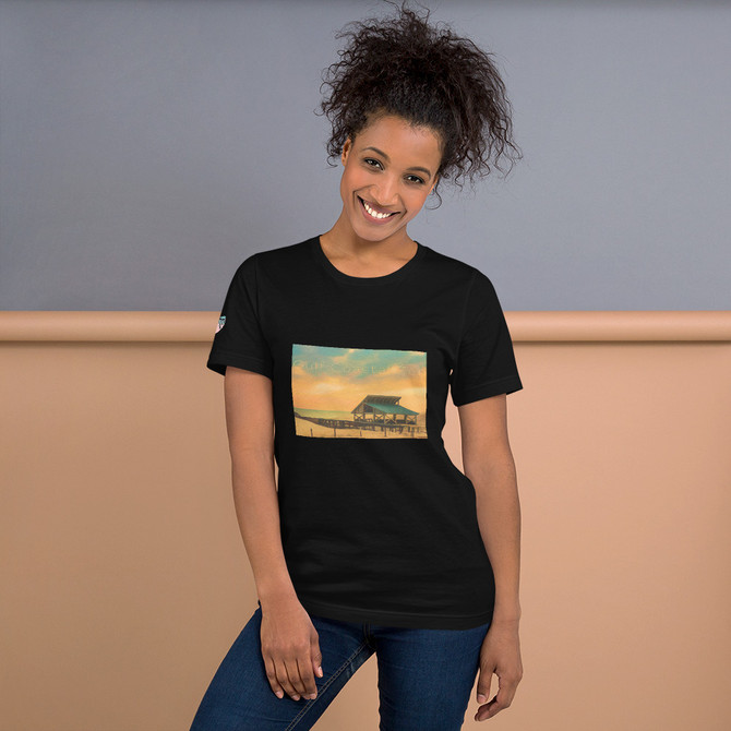 Gulf Coastal Zen ST George Island Sunset Pavilion T-Shirt