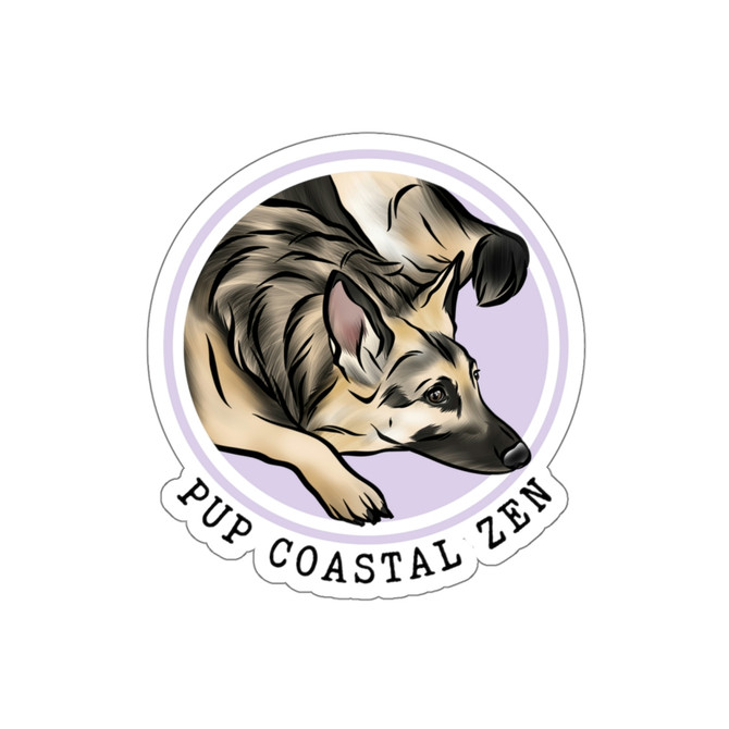 GCZ Pup Coastal Zen Logo Vinyl Decal