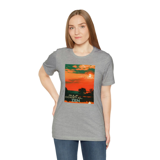 Gulf Coastal Zen Forgotten Coast Mood St Mark Wildlife Preserve Florida Sunset Beach T- Shirt