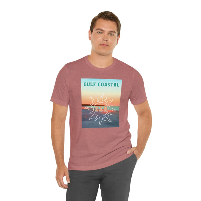 Gulf Coastal Zen Forgotten Coast Carrabelle Beach Florida Sunset Beach T- Shirt