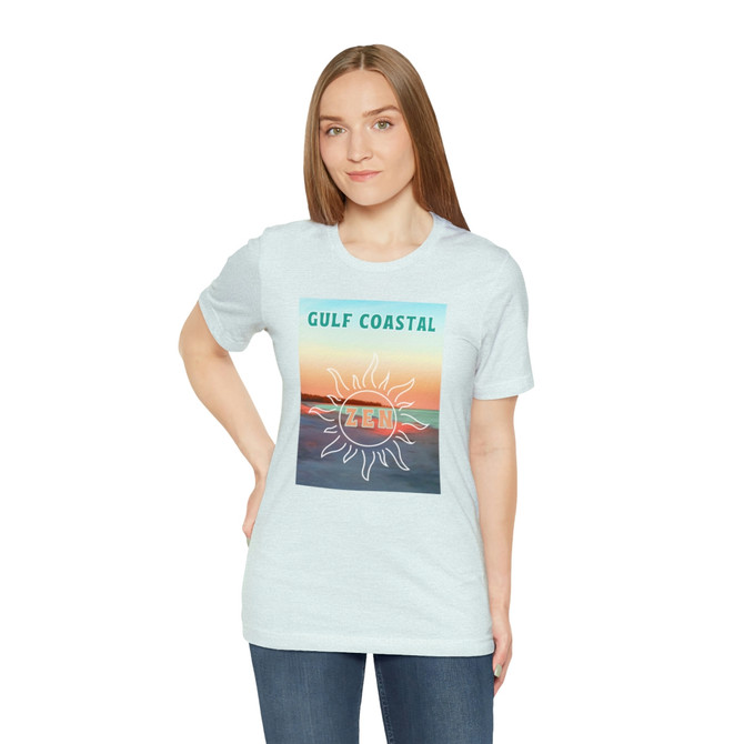 Gulf Coastal Zen Forgotten Coast Carrabelle Beach Florida Sunset Beach T- Shirt