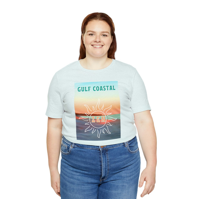 Gulf Coastal Zen Forgotten Coast Carrabelle Beach Florida Sunset Beach T- Shirt